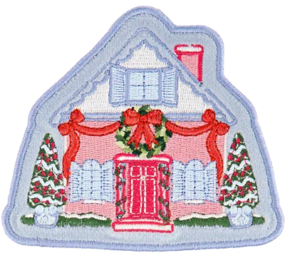 Stoney Clover Lane Decorated House Patch In Blue