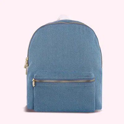 Stoney Clover Lane Denim Backpack In Blue