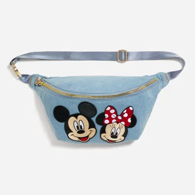 Stoney Clover Lane Denim Mickey & Minnie Mouse Jumbo Fanny Pack
