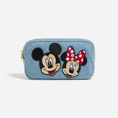Stoney Clover Lane Denim Mickey & Minnie Small Pouch