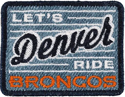 Stoney Clover Lane Denver Broncos Patch In Blue