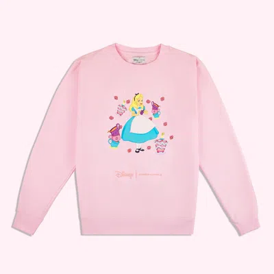 Stoney Clover Lane Disney Alice In Wonderland Sweatshirt In Pink