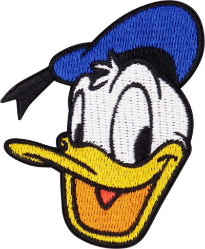 Stoney Clover Lane Disney Donald Duck Head Patch In Blue