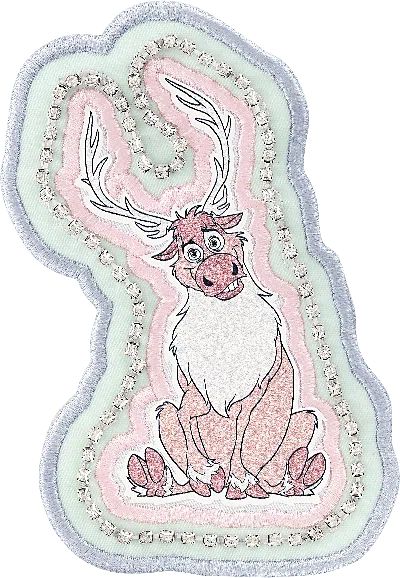 Stoney Clover Lane Disney Frozen Sven Patch In Burgundy