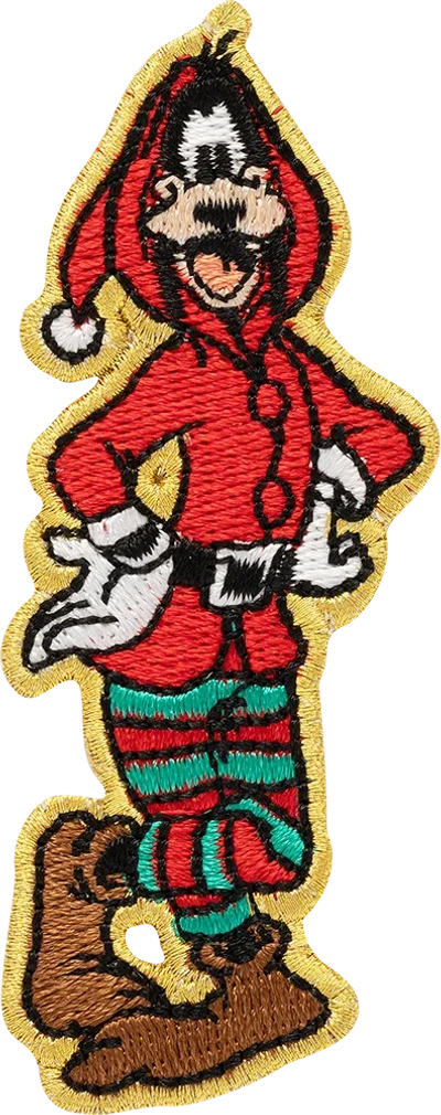 Stoney Clover Lane Disney Holiday Goofy Patch In Animal Print