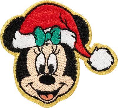 Stoney Clover Lane Disney Holiday Minnie Mouse Patch In Animal Print