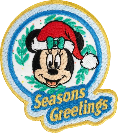 Stoney Clover Lane Disney Holiday Season's Greetings Minnie Mouse Patch In Multi