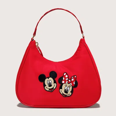 Stoney Clover Lane Disney Mickey & Minnie Tomato Shoulder Bag In Red