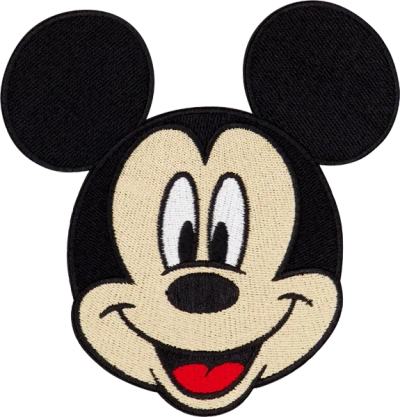 Stoney Clover Lane Kids' Disney Mickey Mouse Medium Patch In Black