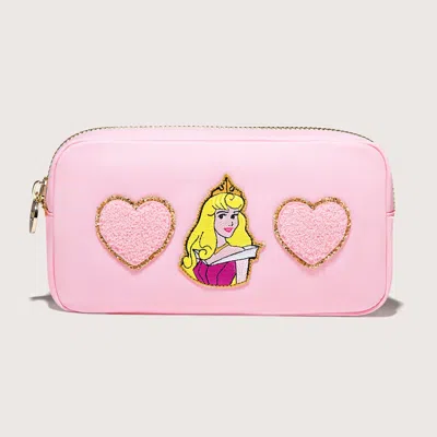 Stoney Clover Lane Disney Princess Aurora Small Pouch In Pink