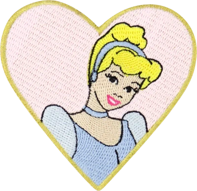 Stoney Clover Lane Disney Princess Cinderella Heart Patch In Multi