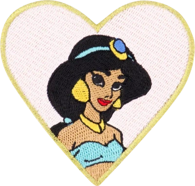 Stoney Clover Lane Disney Princess Jasmine Heart Patch In Multi