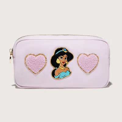 Stoney Clover Lane Disney Princess Jasmine Small Pouch In Pink