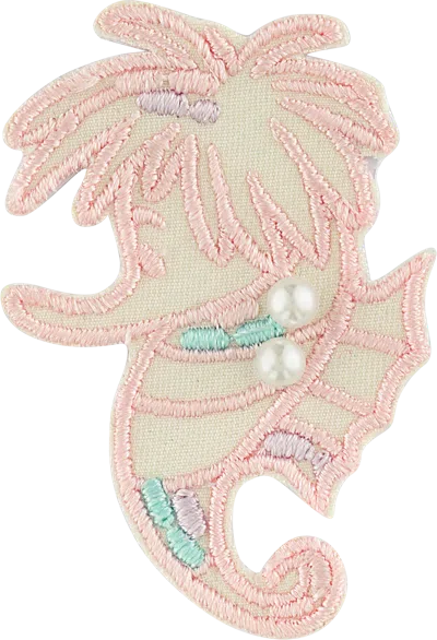 Stoney Clover Lane Disney Princess Little Mermaid Embellished Seahorse Patch In Pink