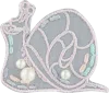 Stoney Clover Lane Disney Princess Little Mermaid Embellished Snail Patch