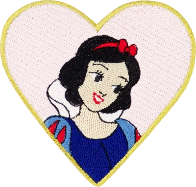 Stoney Clover Lane Disney Princess Snow White Heart Patch In Pink