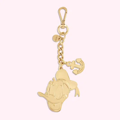 Stoney Clover Lane Donald Silhouette Bag Charm In Gold