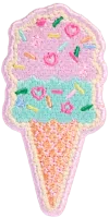 Stoney Clover Lane Double Scoop Ice Cream Cone Patch