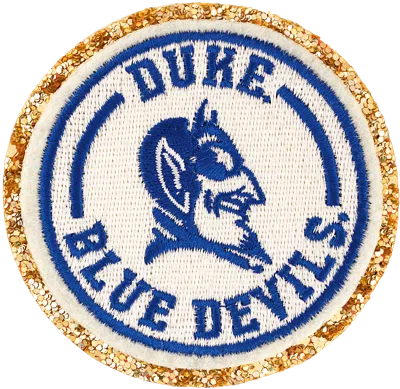 Stoney Clover Lane Duke University Patch In White