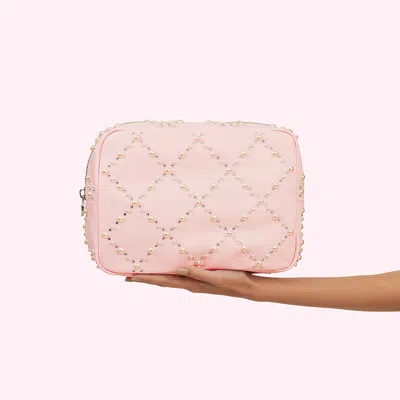 Stoney Clover Lane Embellished Large Pouch In Pink