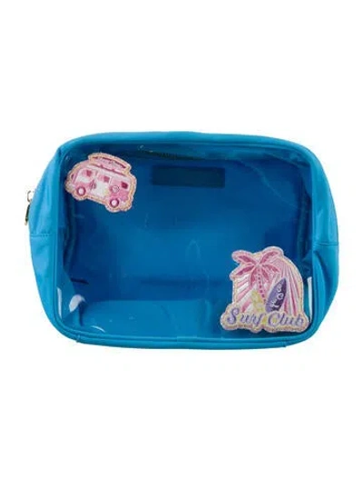 Pre-owned Stoney Clover Lane Embellished Travel Bag In Blue