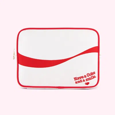 Stoney Clover Lane Embroidered Large Pouch In White