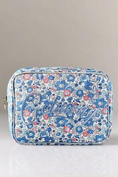 Stoney Clover Lane Embroidered Large Pouch In Blue