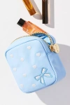 Stoney Clover Lane Embroidered Mini Pouch In Blue