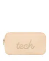 Stoney Clover Lane Bubblegum Makeup Embroidered Pouch In Sand