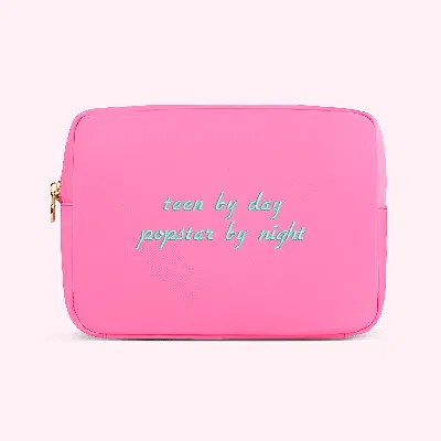 Stoney Clover Lane Embroidered Teen By Day Popstar By Night Large Pouch