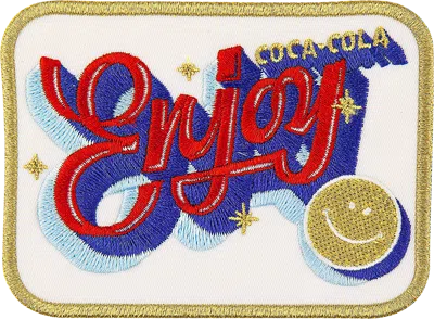 Stoney Clover Lane Enjoy Coca-cola Patch In Brown