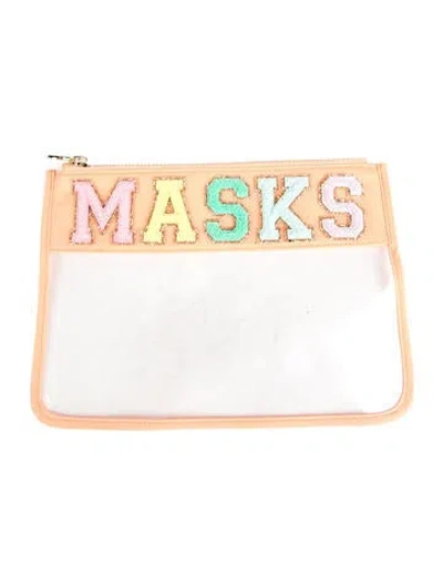 Pre-owned Stoney Clover Lane Face Mask Bag In Orange