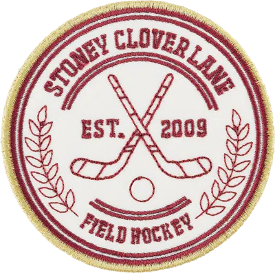 Stoney Clover Lane Field Hockey Patch In White