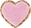 STONEY CLOVER LANE FLAMINGO GLITTER VARSITY HEART PATCH