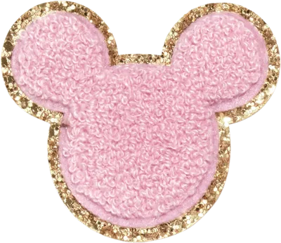 Stoney Clover Lane Flamingo Disney Mickey Mouse Glitter Patch In Pink