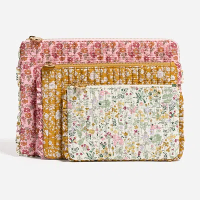 Stoney Clover Lane Flat Pouch Set Made With Liberty Fabric