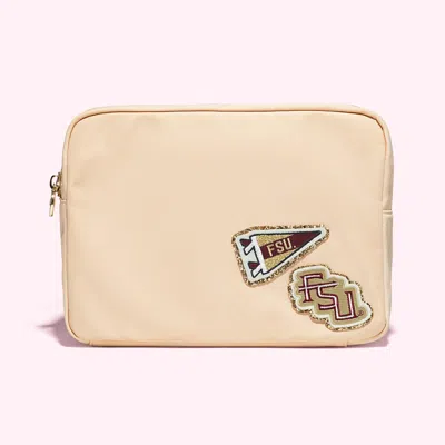 Stoney Clover Lane Florida State University Large Pouch In Neutral