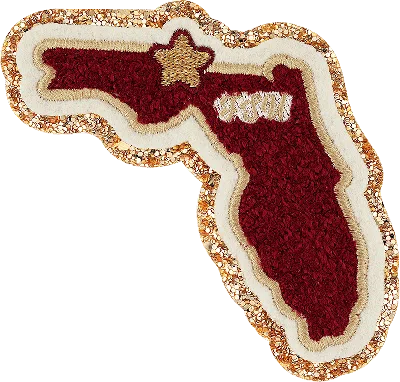 Stoney Clover Lane Florida State University Patch In Red