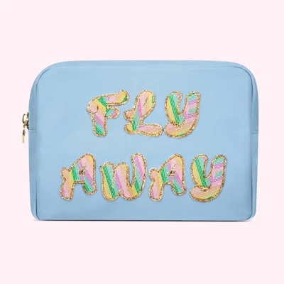 Stoney Clover Lane Fly Away Large Pouch In Blue