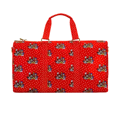 Stoney Clover Lane Friends Forever Classic Duffle Bag In Red