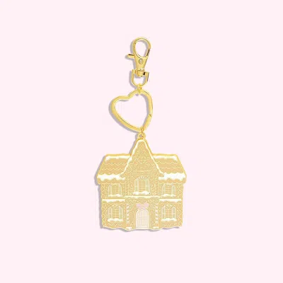 Stoney Clover Lane Gingerbread House Bag Charm In Gold