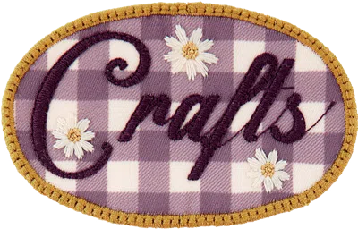 Stoney Clover Lane Gingham Crafts Patch In Multi