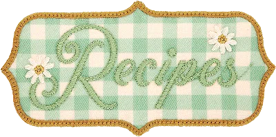 Stoney Clover Lane Gingham Recipes Patch In Green