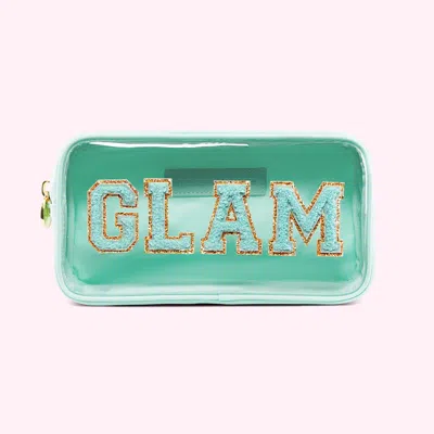 Stoney Clover Lane Glam Clear Front Small Pouch In Green