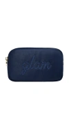 Stoney Clover Lane Glam Embroidered Small Pouch In Navy