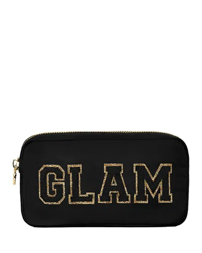 Stoney Clover Lane Glam Small Pouch In Noir/glam