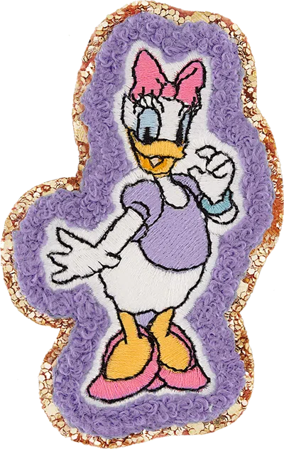 Stoney Clover Lane Glitter Daisy Patch In Purple