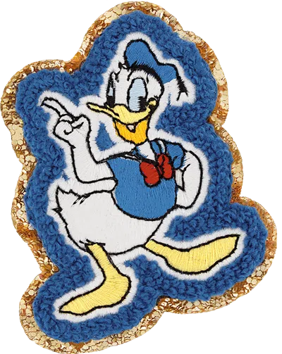 Stoney Clover Lane Glitter Donald Patch In Blue