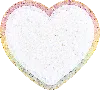 Stoney Clover Lane Glitter Rainbow Heart Patch