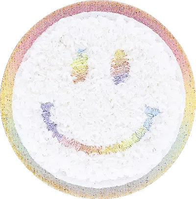 Stoney Clover Lane Glitter Rainbow Smiley Face Patch In Multi